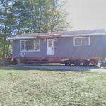 House 24x40ft was moved to a new property as owners were building a new house. House was moved approximately 3km around Spry Lake in Oliphant. Loaded for move day.